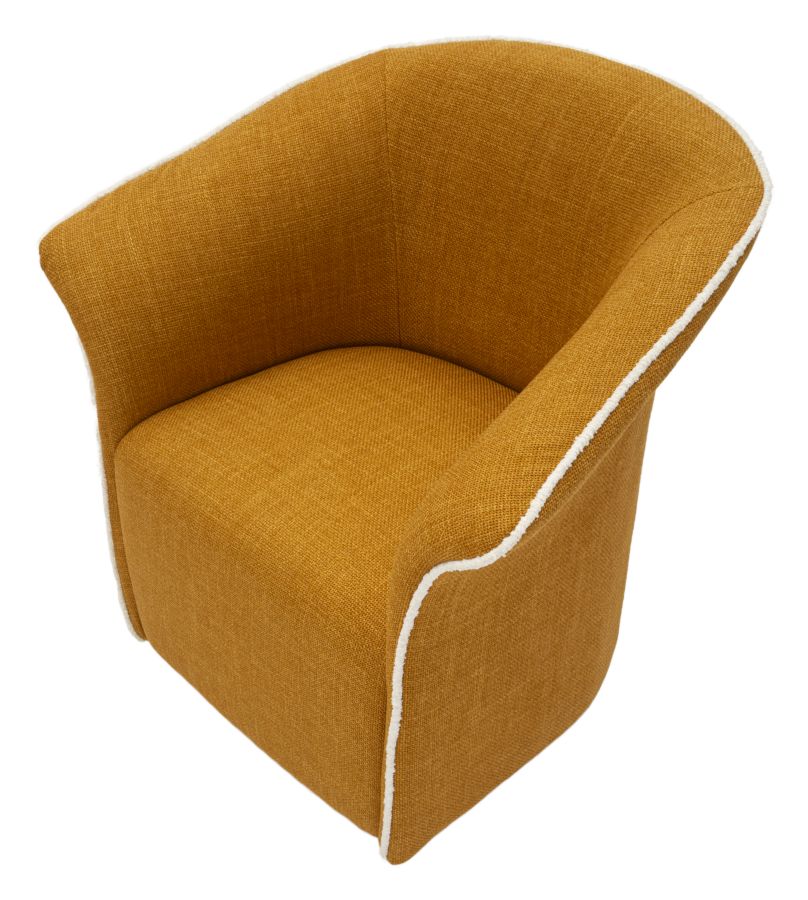 Senape Siena Draaifauteuil Mosterdgeel 80x83.5x66 cm