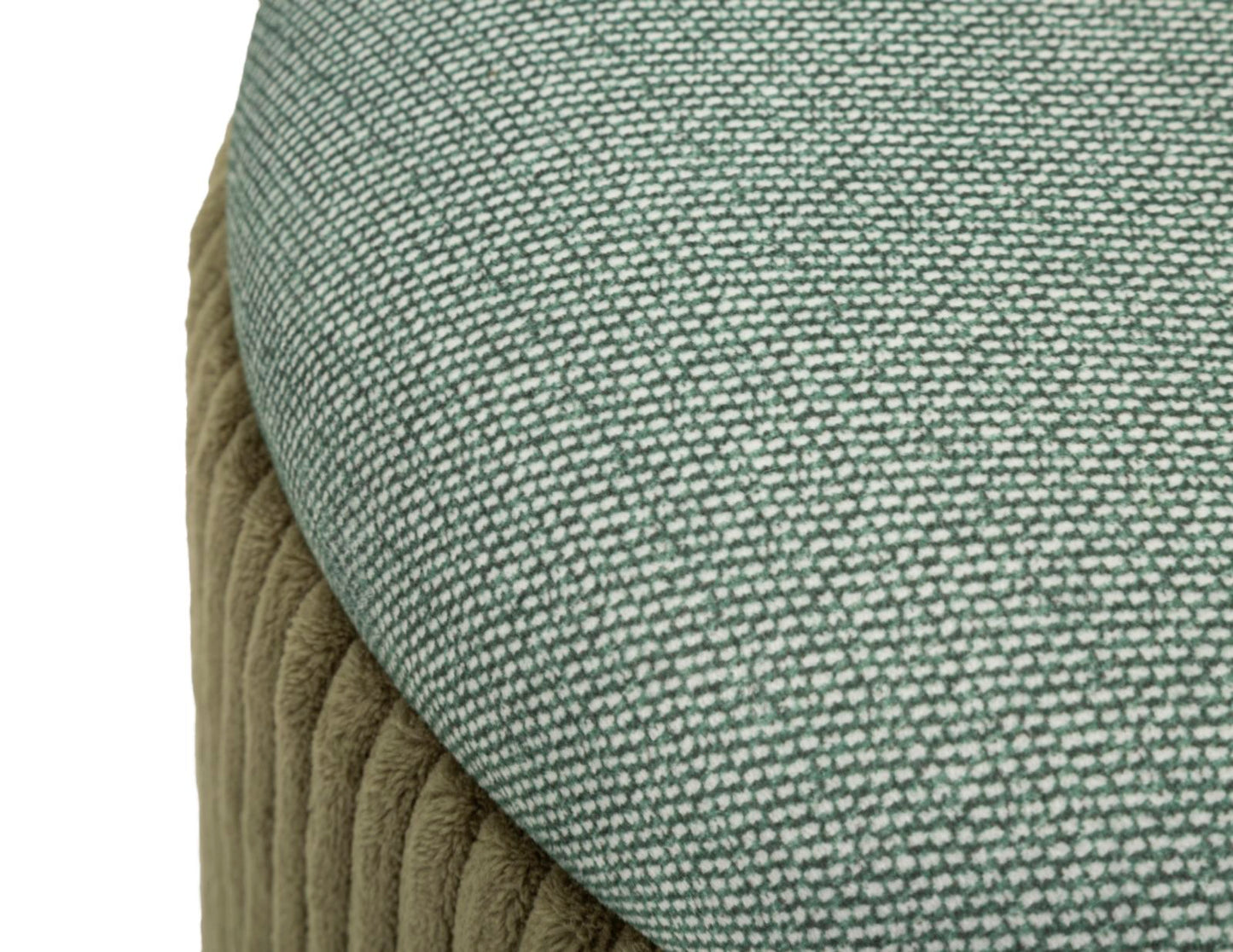 Opbergpouf Bolzano Groen Set 2 Stuks