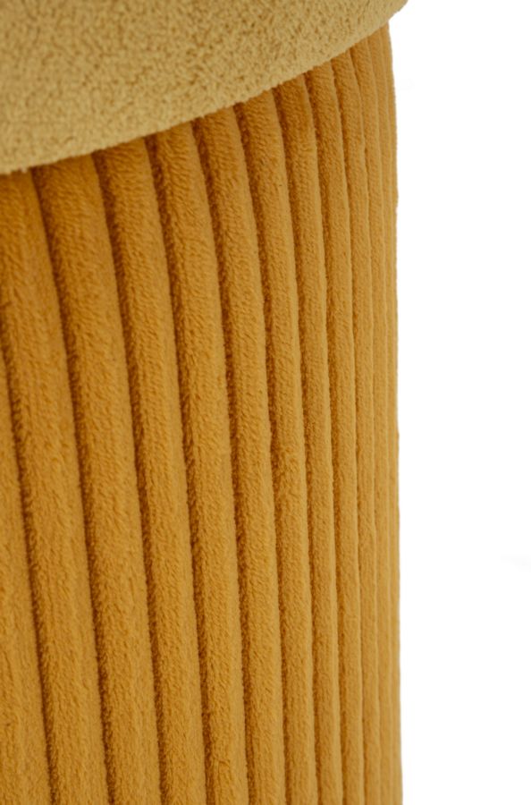 Opbergpoef Aspen Mosterd Set 2 Stuks