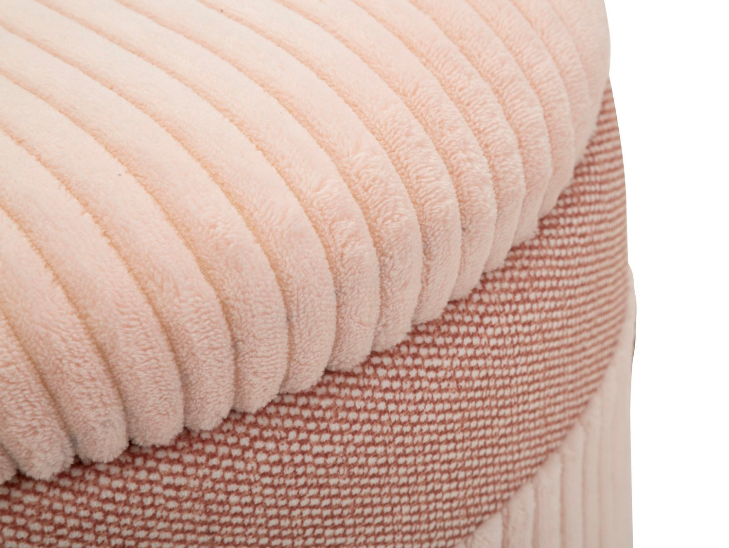 Poef Met Opbergvak Roze Set 3 Stuks
