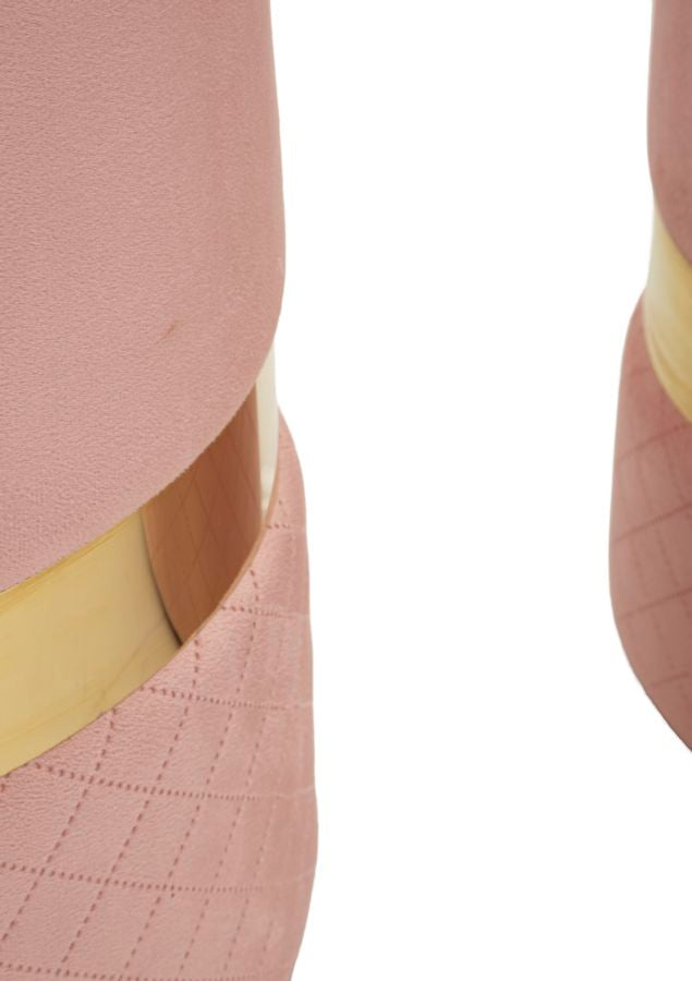 Opbergpoef Sheffield Roze Set 2 Stuks