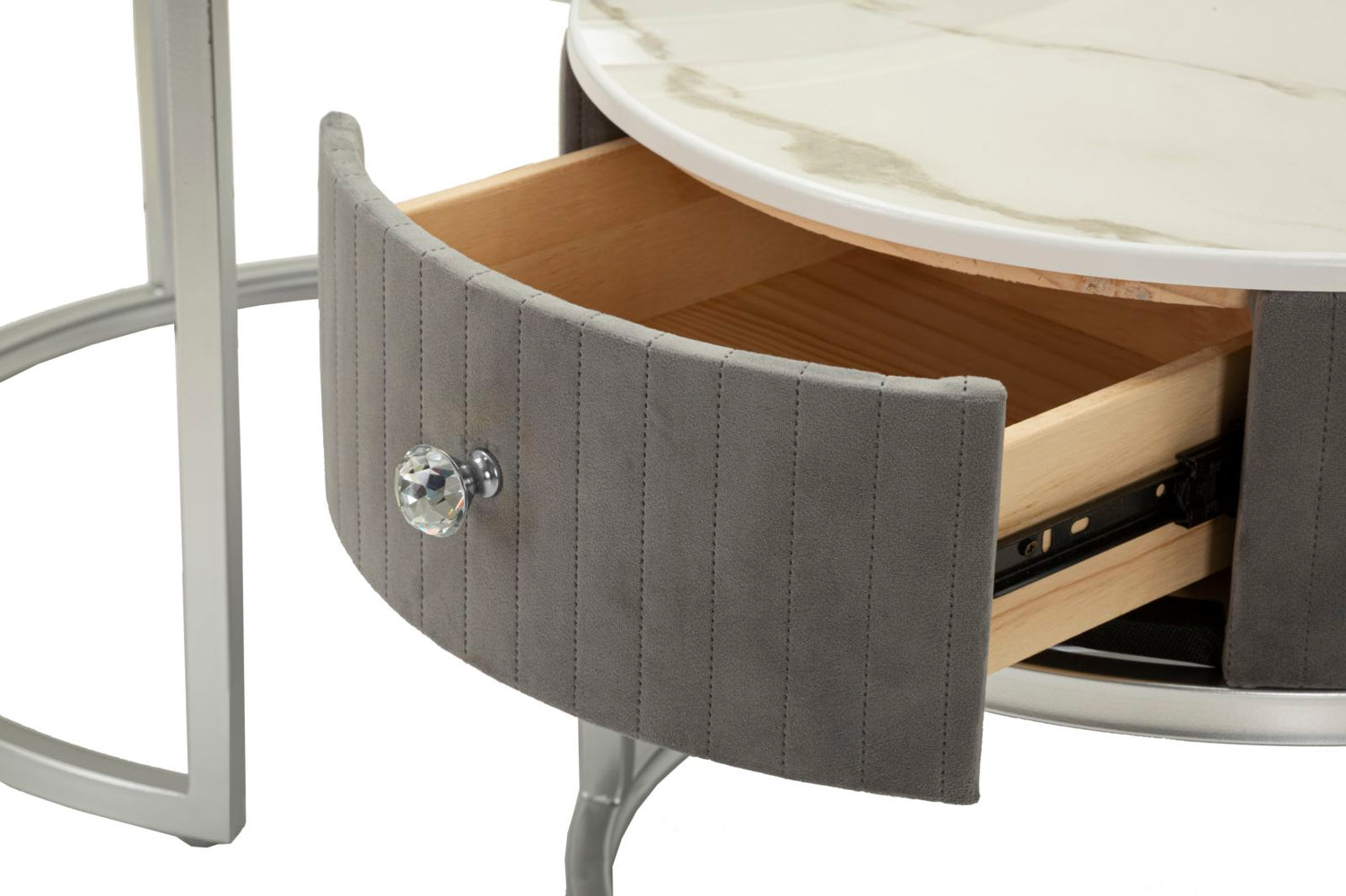 Grijze Salontafels Set 2 Stuks