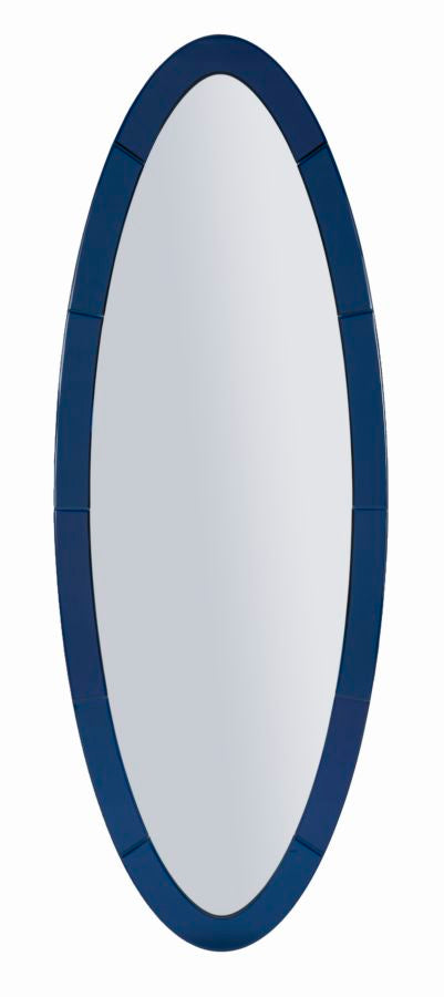 Oslo Blauwe Wandspiegel 150x55x2 cm