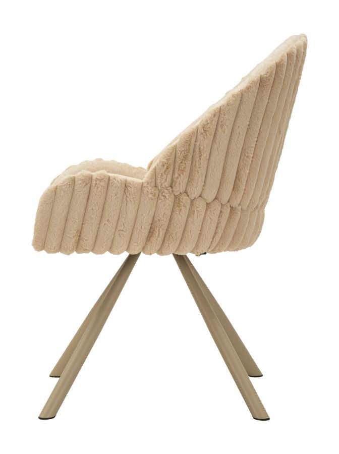 Stoel Stockholm -A- Crème Set 2 Stuks 85x58x53 cm