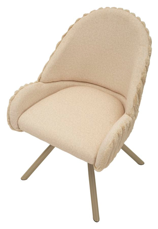 Stoel Stockholm -A- Crème Set 2 Stuks 85x58x53 cm