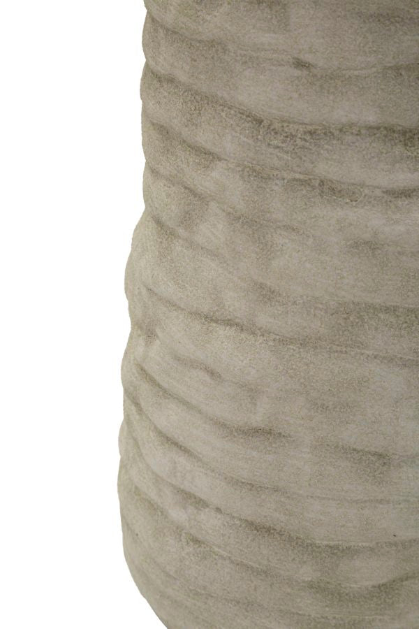 Lima Open Vaas Grijs/Goud 31.5x14x14 cm
