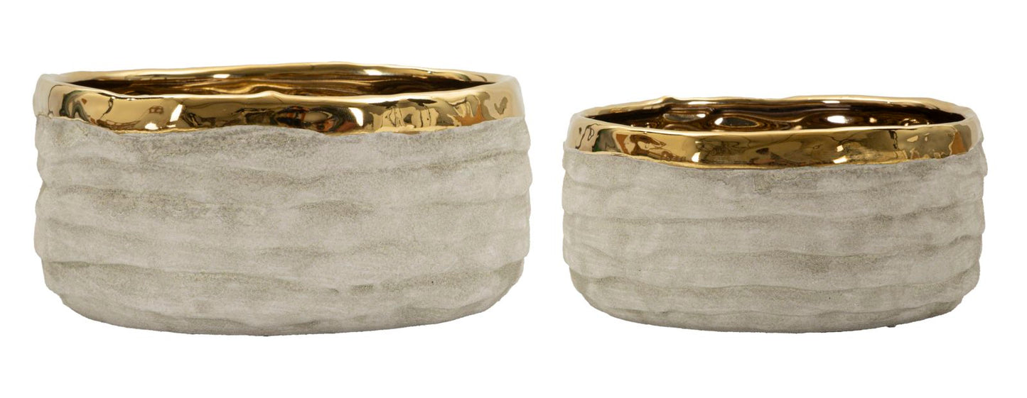 Lima Lage Cachepot Set 2 Stuks 10.5x22.5x0 cm