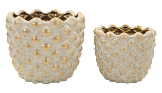 Pepitas Cachepot Set 2 Stuks 18x23x23 cm