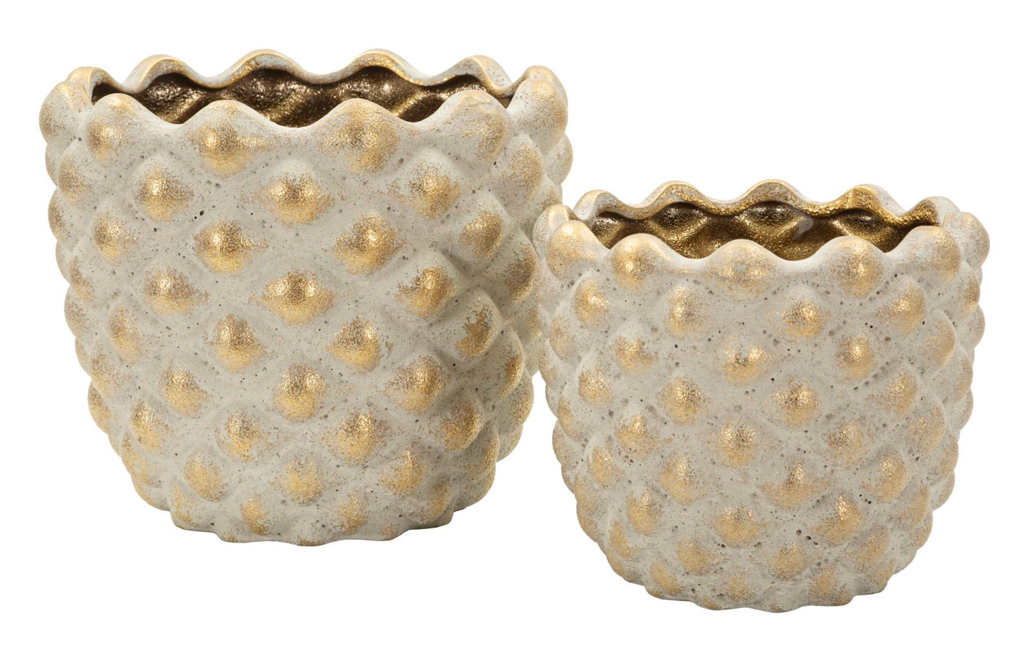 Pepitas Cachepot Set 2 Stuks 18x23x23 cm