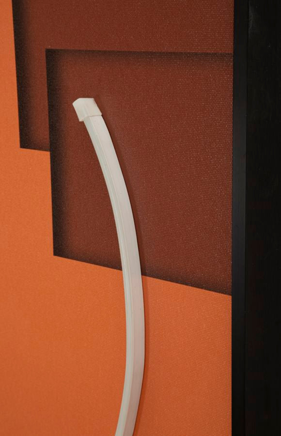 Canvasdoek Met LED-Verlichting Abstract Multicolor 50x150x3.5 cm