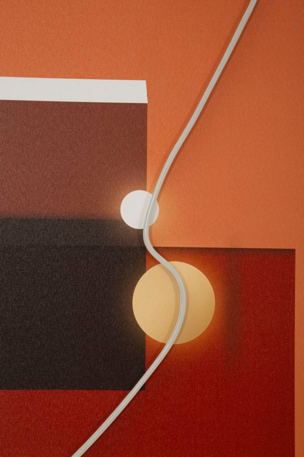 Canvasdoek Met LED-Verlichting Abstract Multicolor 50x150x3.5 cm