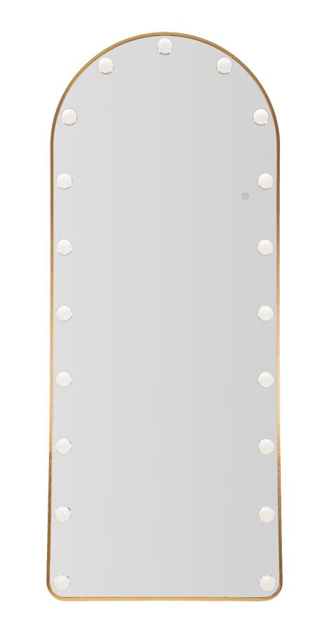 LED Staande Spiegel Hollywood Arc Goud 170x70x6 cm