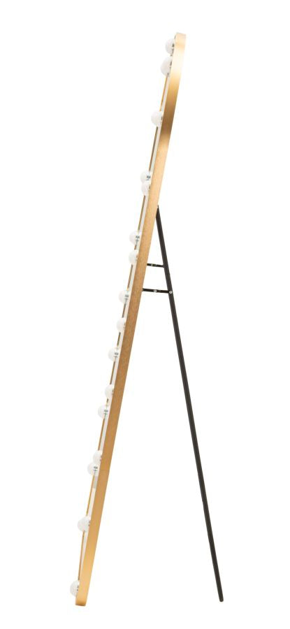LED Staande Spiegel Hollywood Arc Goud 170x70x6 cm