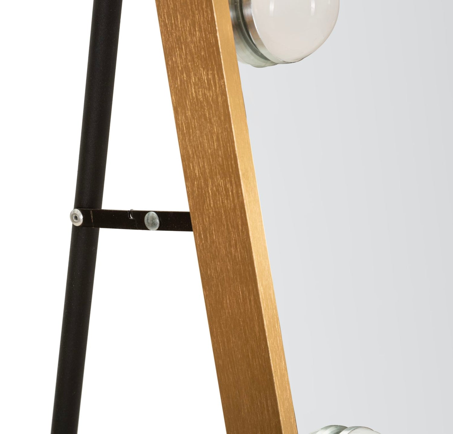 LED Staande Spiegel Hollywood Arc Goud 170x70x6 cm