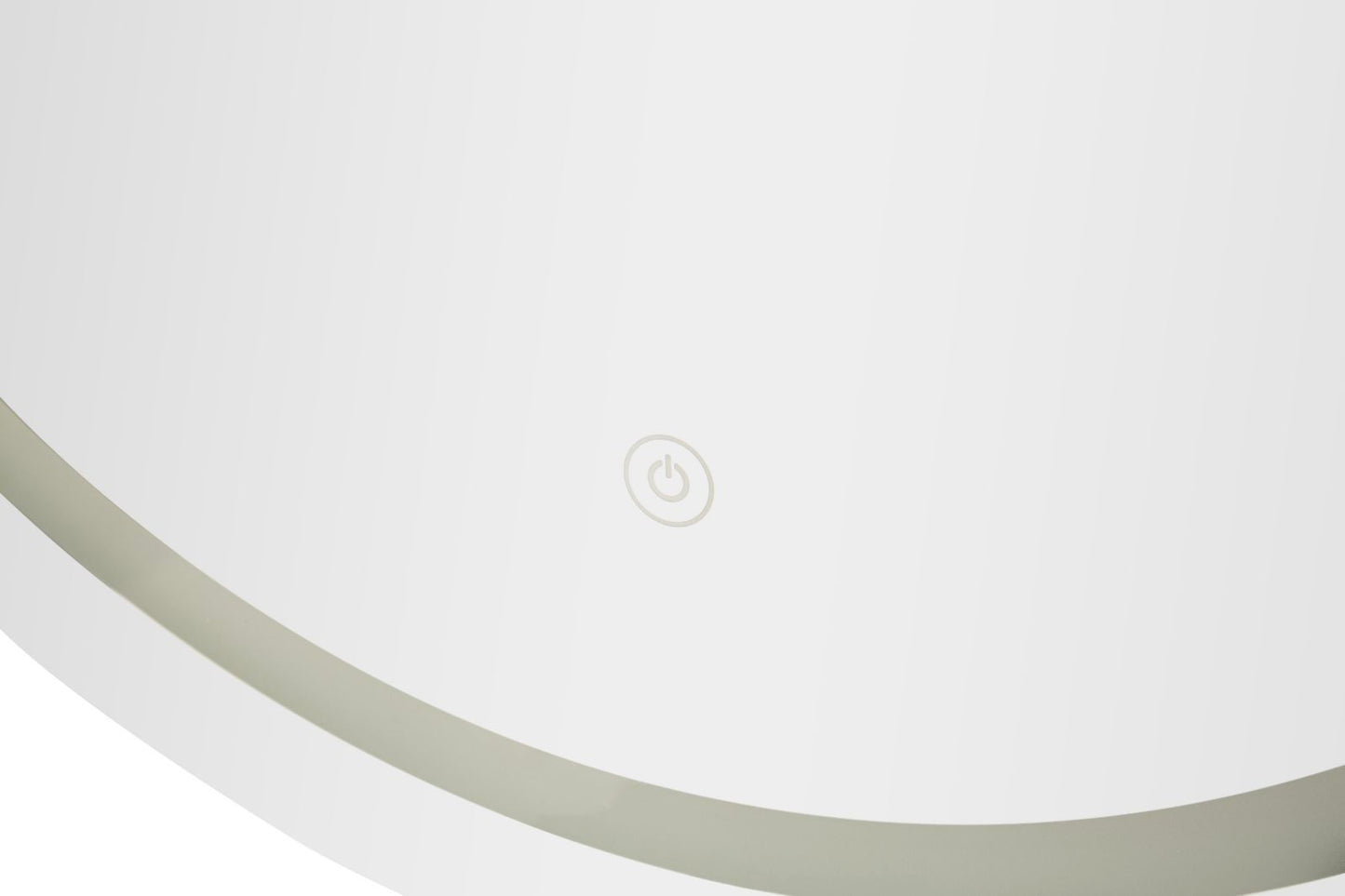 LED Wandspiegel Ovaal Zilver Met Driekleurig Licht 80x60x3.5 cm