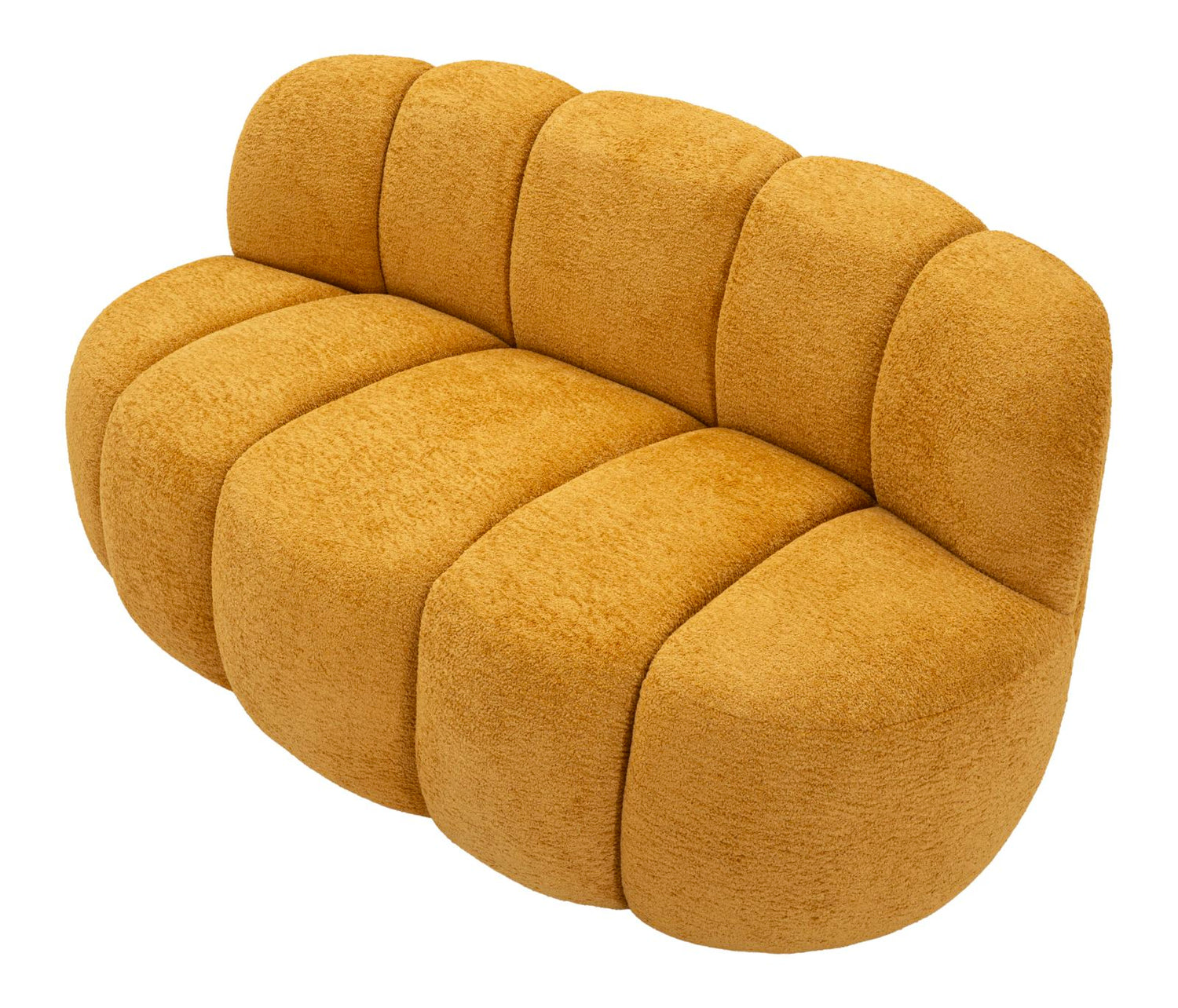 Ball 2 Seat Sofa Mosterdgeel 69x145x80 cm