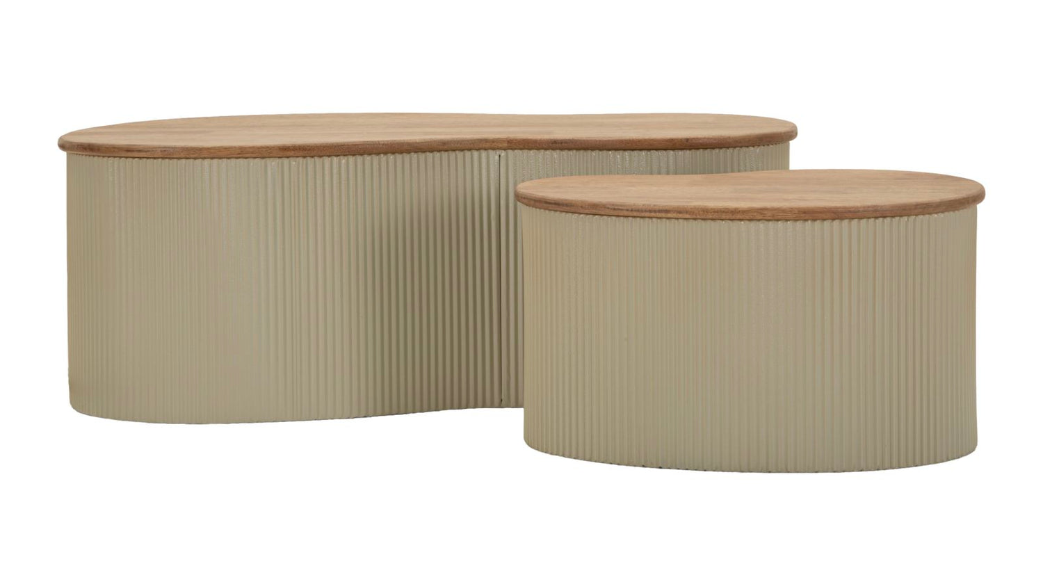 Frankfurt Salontafel Wit Set 2 Stuks 32x87x53 cm