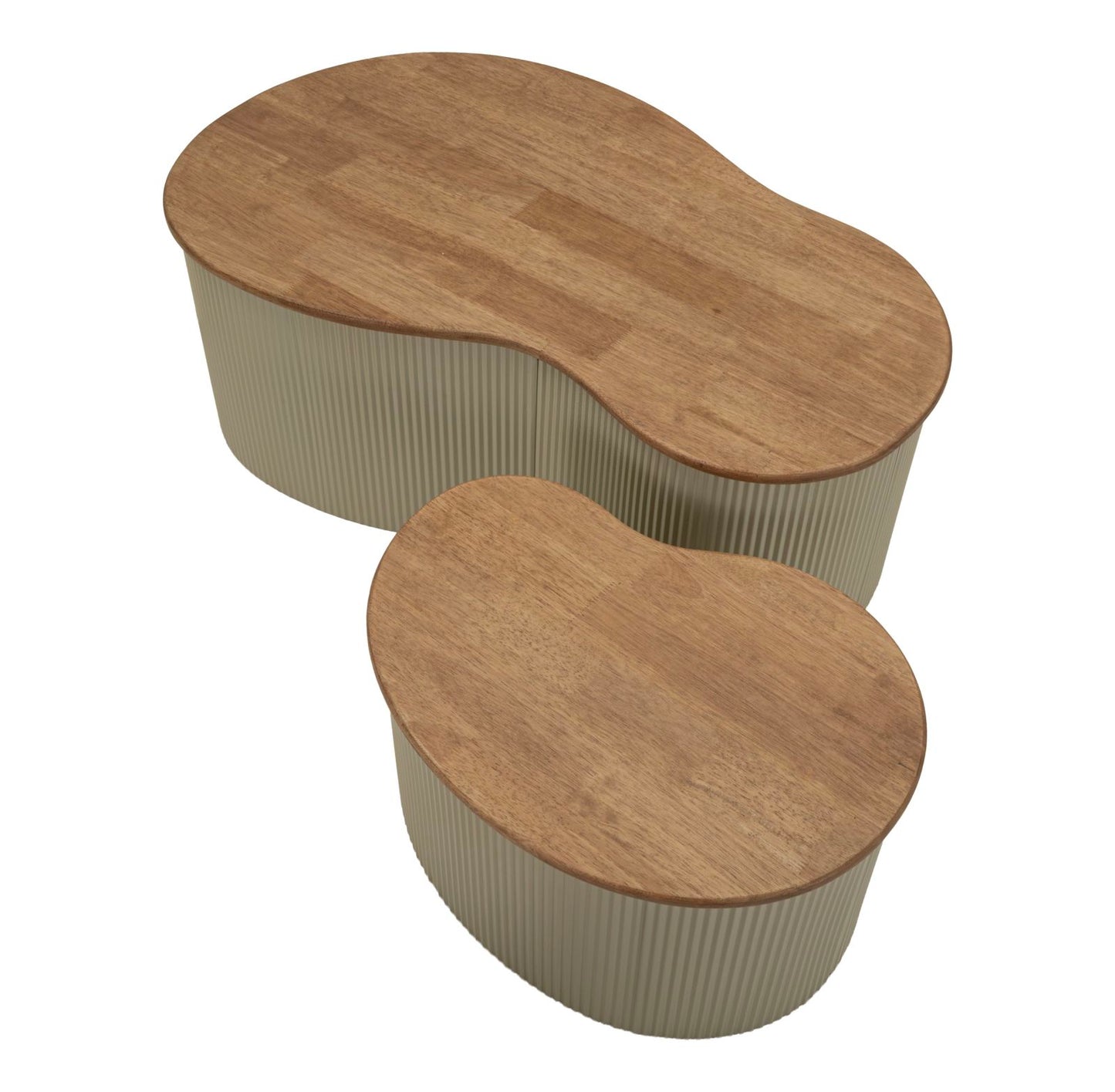 Frankfurt Salontafel Wit Set 2 Stuks 32x87x53 cm