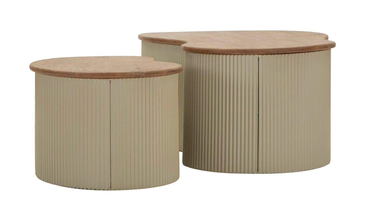 Frankfurt Salontafel Wit Set 2 Stuks 32x87x53 cm