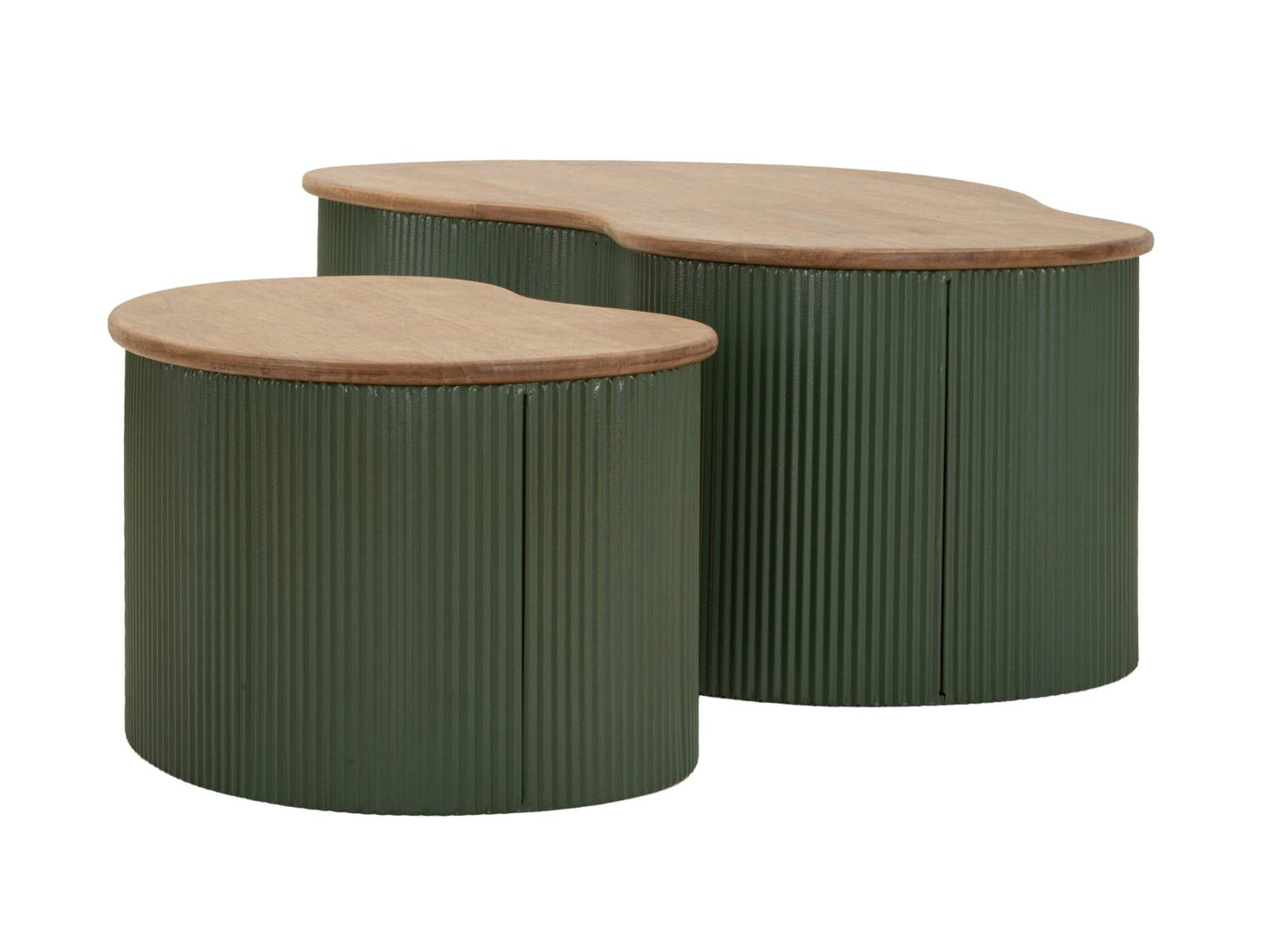 Frankfurt Salontafel Groen Set 2 Stuks 32x87x53 cm