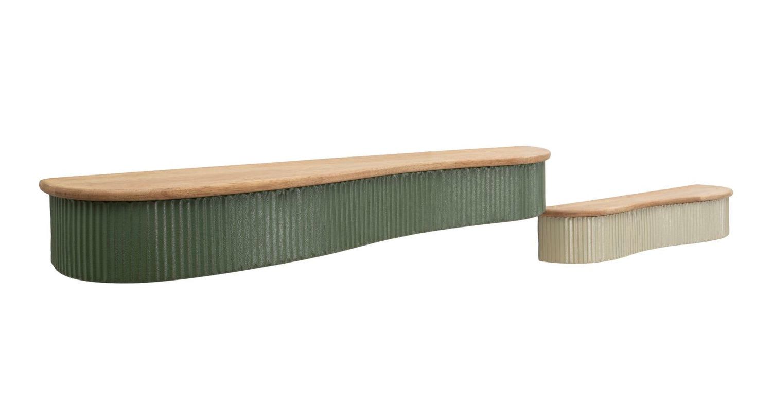 Frankfurt Wandplanken Set 2 Stuks 12x86x18 cm