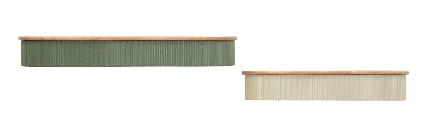 Frankfurt Wandplanken Set 2 Stuks 12x86x18 cm