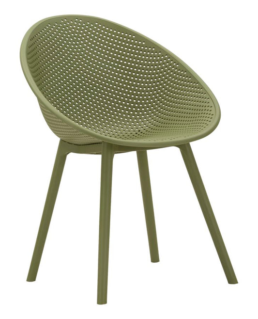 Ibiza Groene Stoel Set 2 Stuks 83x59x59 cm