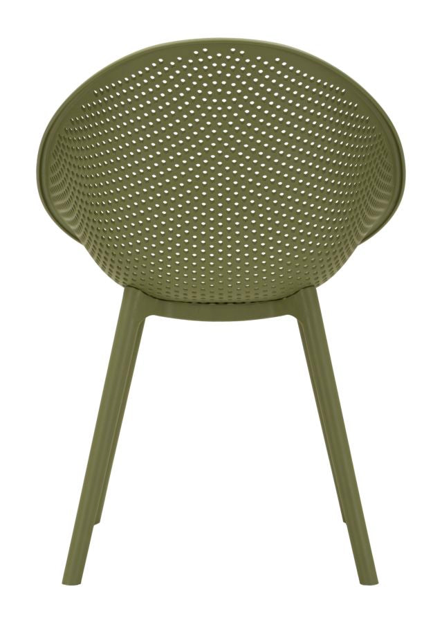 Ibiza Groene Stoel Set 2 Stuks 83x59x59 cm