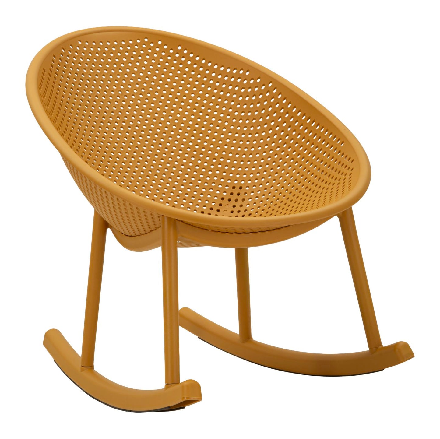 Ibiza Mosterd Schommelstoel 80x66x88 cm