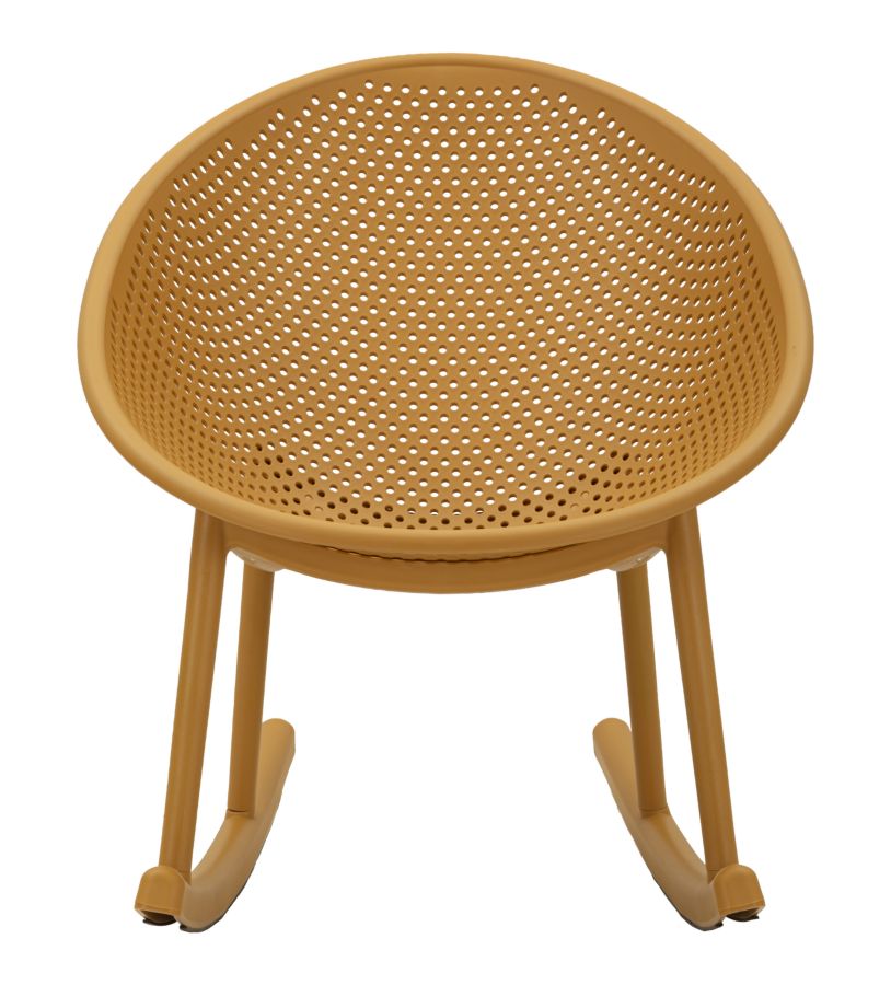 Ibiza Mosterd Schommelstoel 80x66x88 cm