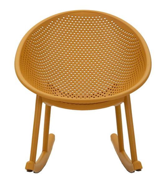 Ibiza Mosterd Schommelstoel 80x66x88 cm