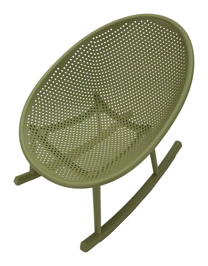 Ibiza Green Schommelstoel 80x66x88 cm