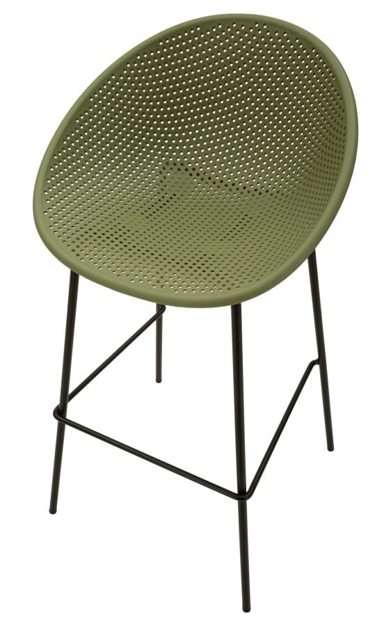 Ibiza Groen Barkruk Set 2 Stuks 98x50x50 cm