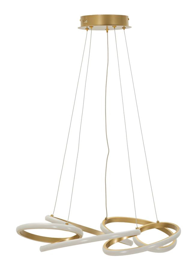 Glovy Led Plafondlamp Gold 120x55x55 cm