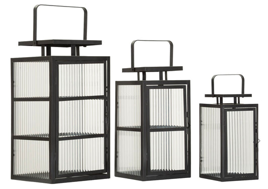 Andromeda Lantaarn Set 3-delig 50x25.5x25 cm