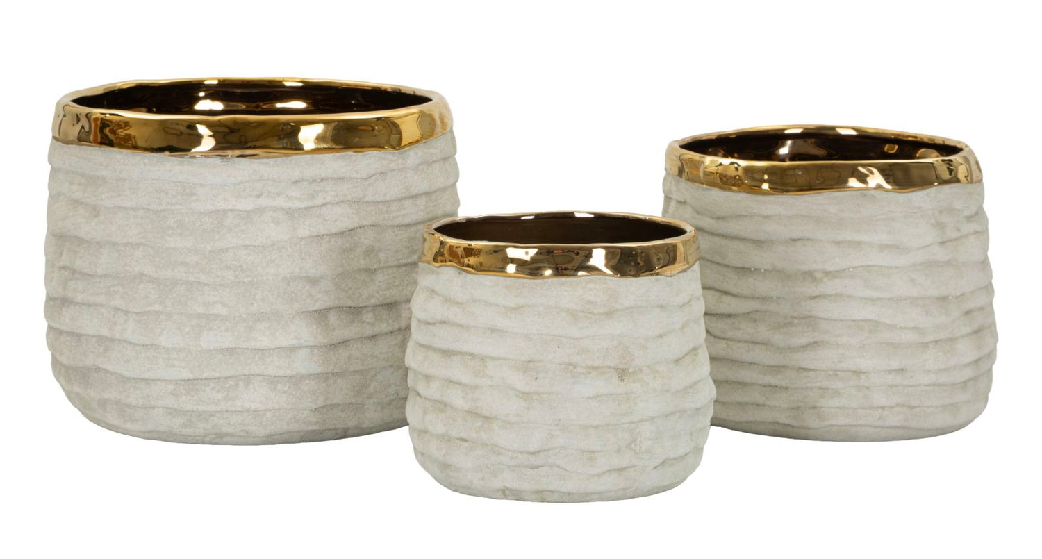 Lima Tall Cachepot Set 3 Stuks 17.5x23x23 cm