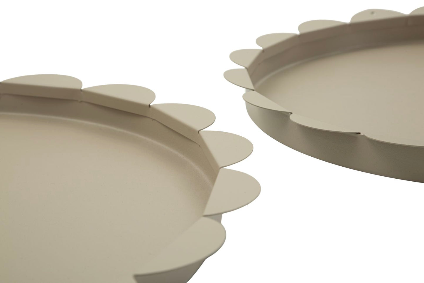 Saturn Schaal Rond Duifgrijs Set 2 Stuks 2x33x33 cm