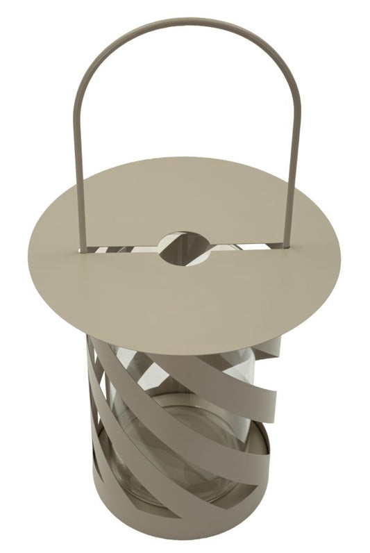 Twist Saturn Lantaarn Duifgrijs 43x23x23 cm