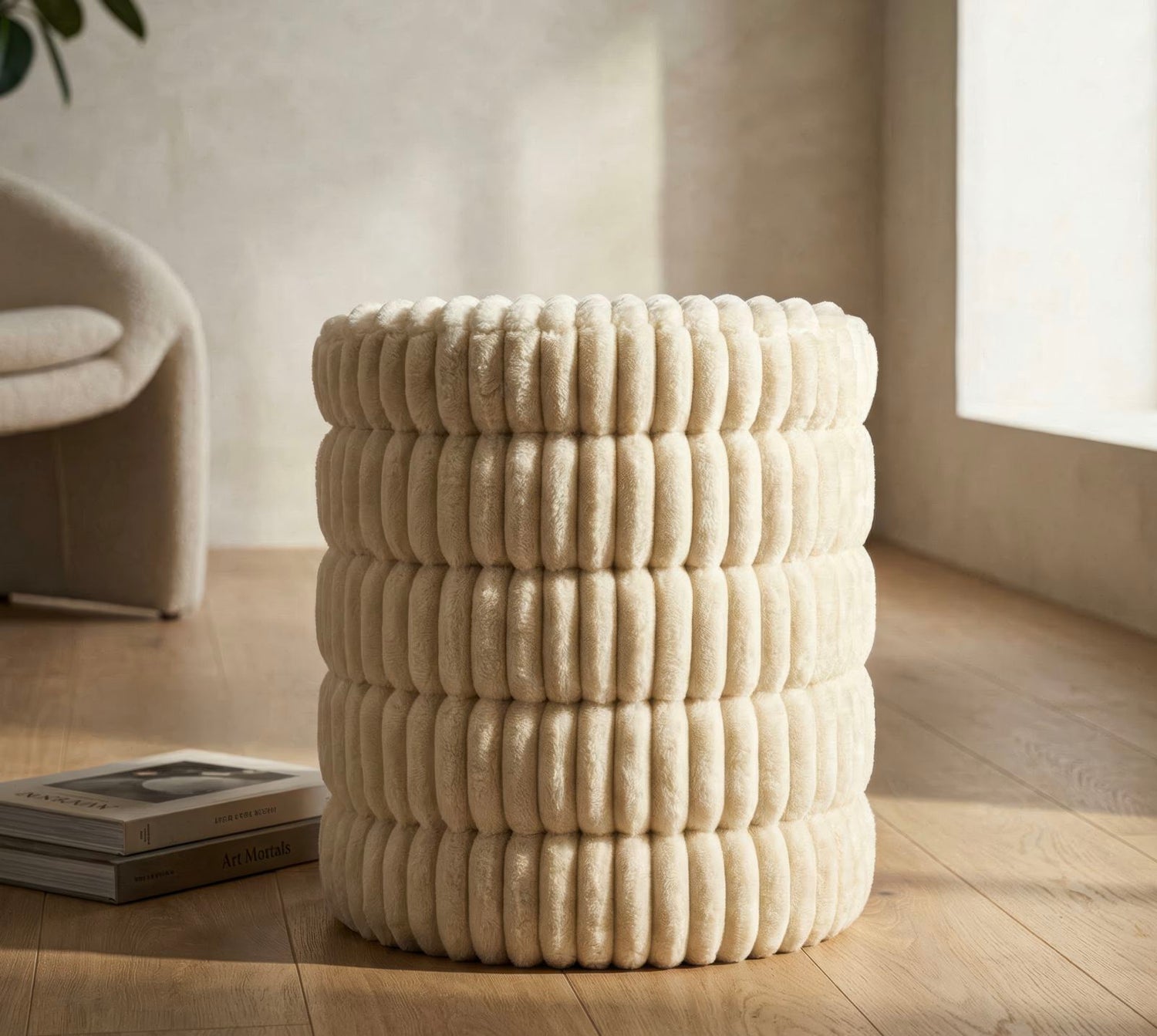 Göteborg Levels Pouf Wit 46x41x41 cm