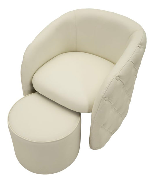 Zagabria Fauteuil Met Poef 80x75x76 cm