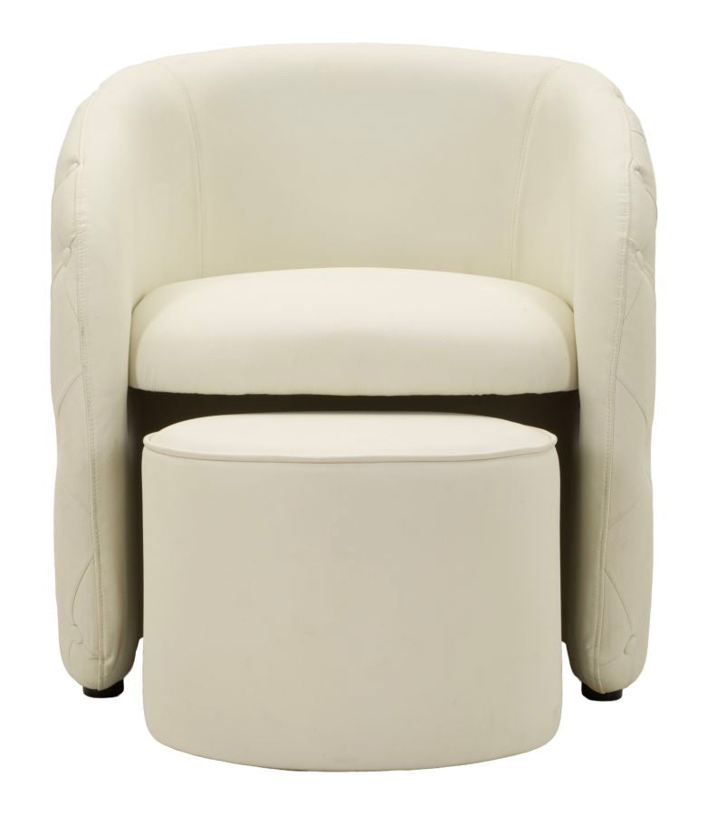 Zagabria Fauteuil Met Poef 80x75x76 cm