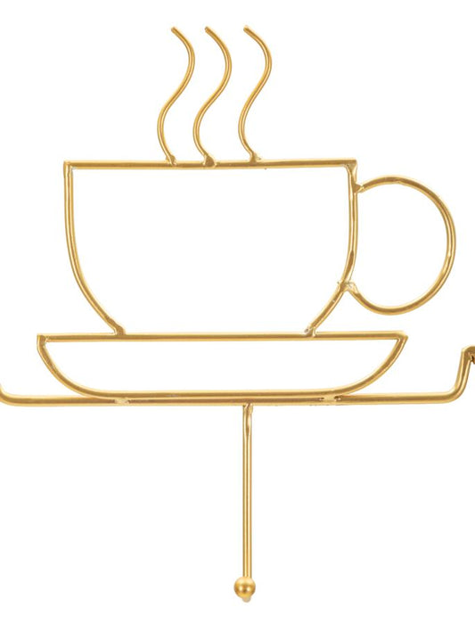 Breakfast Wall Hanger Gold 26.7x60x3.8 cm