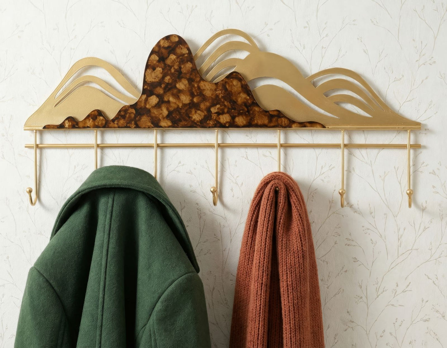Berglandschap Wandhanger Glam 30.5x70.7x5 cm