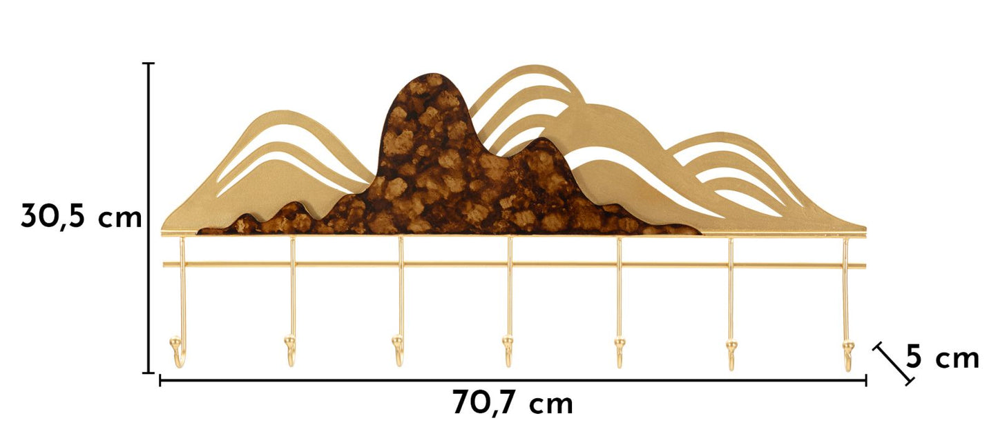 Berglandschap Wandhanger Glam 30.5x70.7x5 cm