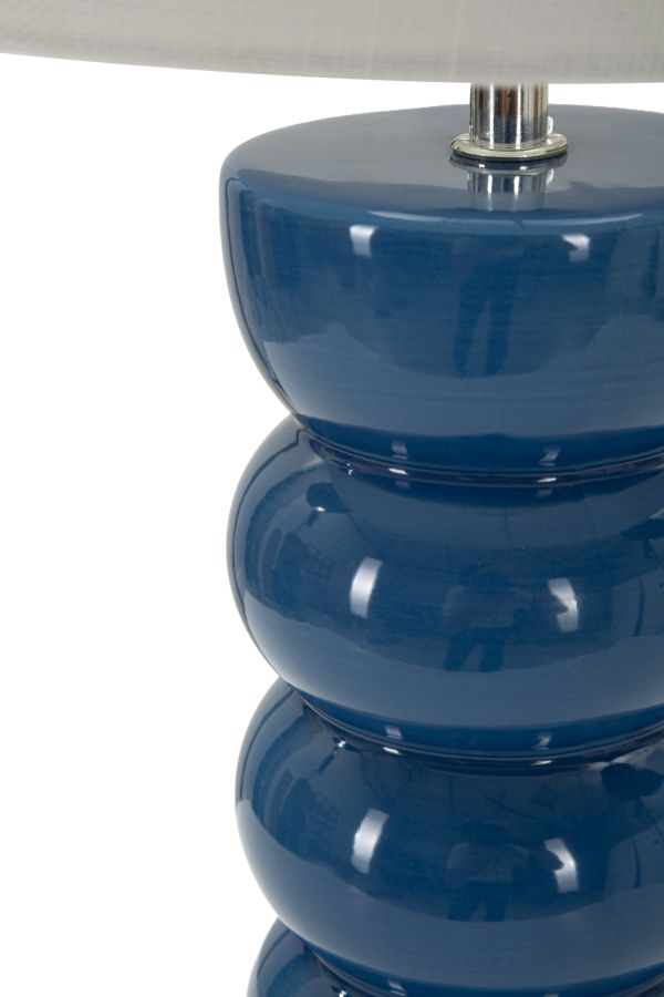 Torr Blauw Tafel Lamp 46x25x25 cm