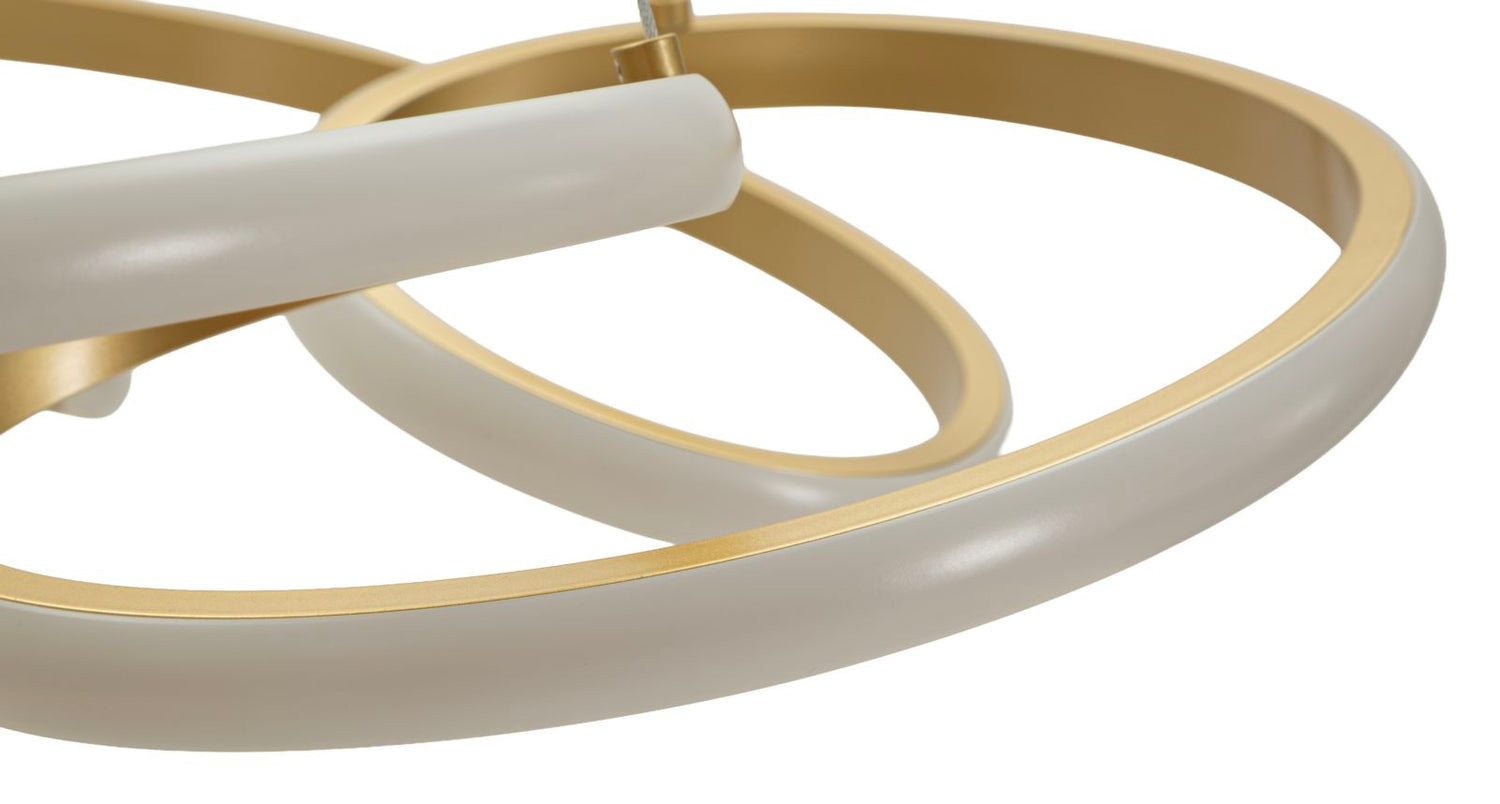 Glovy Led Plafondlamp Gold 120x55x55 cm