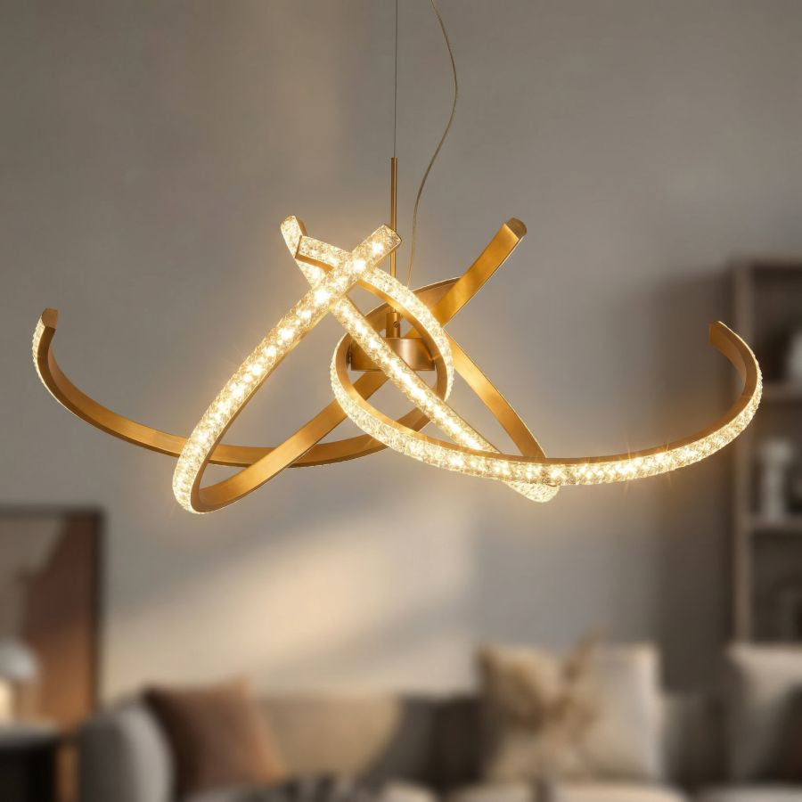 Celtic LED Plafondlamp Glam 120x62x62 cm