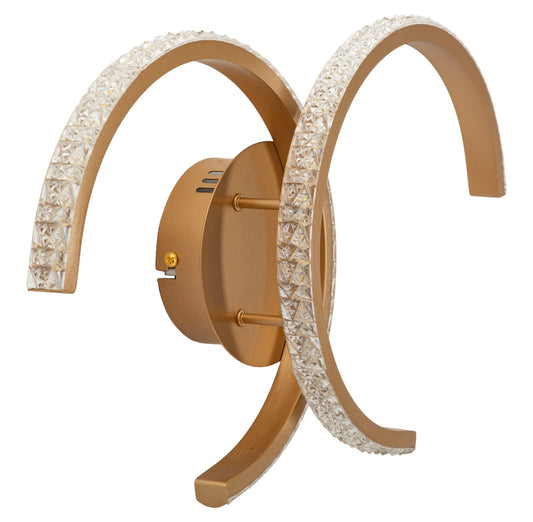 LED Wandlamp Double C met drie Lichtkleuren 24x41x8.5 cm