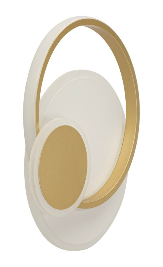 LED Wandlamp Dish 3-Color Light Goud/Wit 34x29x6.5 cm