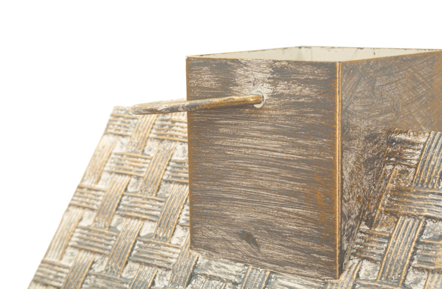 Houten Lantaarn Set 2 Stuks Modern 55x24.5x24.5 cm